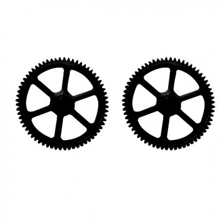 Hisky HCP80 HCP80V2 V977 Helicopter Parts Main Rotor Gear Black