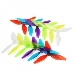 10 Pairs Racerstar FishBone V2 5041 3 Blade Racing Propeller 5.0mm Mounting Hole for Racing Frame