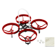 Rakonheli CNC AL and CF Upgrade Kit (7mm Motor) (Red) - Blade Inductrix