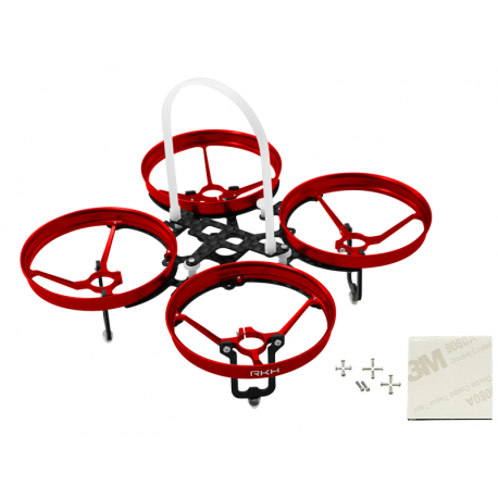 Rakonheli CNC AL and CF Upgrade Kit (7mm Motor) (Red) - Blade Inductrix