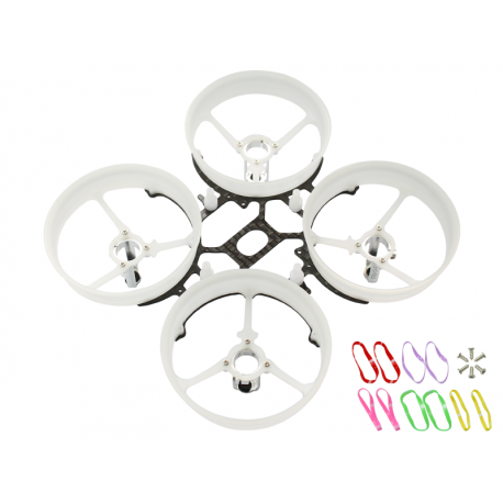 Rakonheli CNC Delrin and Carbon 74mm Ducted Quad X Kit (7mm Motor) - Blade Inductrix/FPV, RKH 74DQX