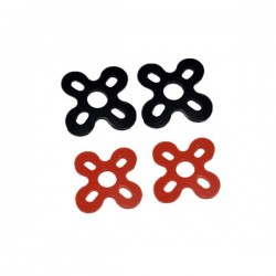 4PCS Silicone Anti-vibration Motor Pad in for 13XX 14XX Series Motor Black Red