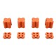 8 PCS EVA Sponge Vibaration Isolation Soft Mount for 1102-1106 Motor
