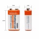 Doublepow 9V 800mAh Li-ion LSD Rechargeable Battery with 1200 Cycle