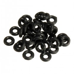 Suleve™ M2SW1 50pcs Black Rubber O Rings Anti Slip