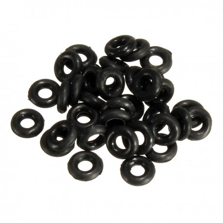 Suleve™ M2SW1 50pcs Black Rubber O Rings Anti Slip