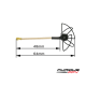 FuriousFPV STUBBY 48mm 5.8Ghz U.FL RHCP Circular Antenna (Black)