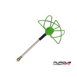 FuriousFPV STUBBY 37mm 5.8Ghz U.FL LHCP Circular Antenna (Green)