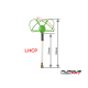 FuriousFPV STUBBY 37mm 5.8Ghz U.FL LHCP Circular Antenna (Green)