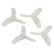 Rakonheli 31mm 3 Blade Transparent Propeller (2CW-2CCW- 1.0mm Shaft)