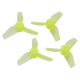 Rakonheli 31mm 3 Blade Transparent Propeller (2CW-2CCW- 1.0mm Shaft)