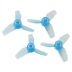 Rakonheli 31mm 3 Blade Transparent Propeller (2CW-2CCW- 1.0mm Shaft)