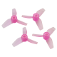 Rakonheli 31mm 3 Blade Transparent Propeller (2CW-2CCW- 1.0mm Shaft)