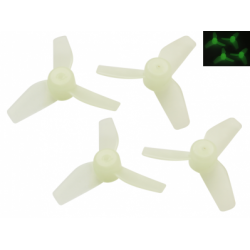 Rakonheli 31mm 3 Blade Transparent Propeller (2CW-2CCW- 1.0mm Shaft) (Glow)