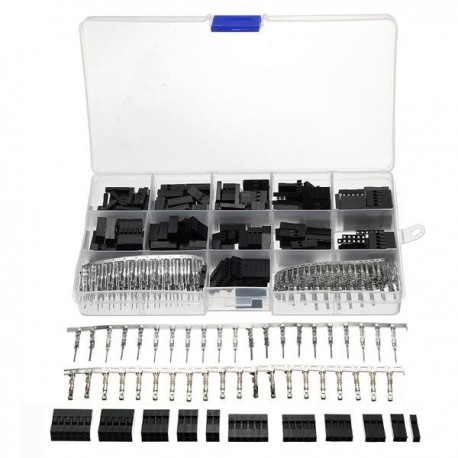 620pcs Wire Jumper Pin Header Connector Housing Kit For Dupont and Crimp Pins