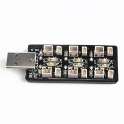 6CH USB To 3.7V 1S Lipo Battery Charging Adapter Board