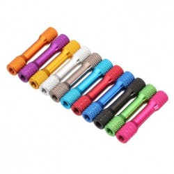 Suleve™ M3AR3 10Pcs M3 35mm Knurled Standoff Aluminum Alloy color