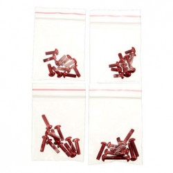 40PCS 7075 M3*6 M3*8 M3*10 M3*12 Screws Red for RC Drone FPV Racing