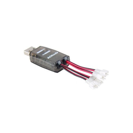 AOKoda CX405 4CH Micro USB Battery Charger For 1S E010 Tiny Whoop Lipo