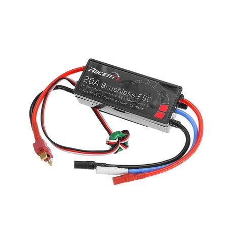 Volantex Vector SR48 V797-3 RC Boat Parts Waterproof And Water Cool Brushless ESC 20A - XT60