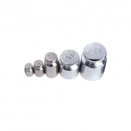 1g 2g 5g 10g 20g Chrome Digital Scale Balance Weight Calibration Set Kit