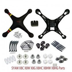 SYMA X8/X8C/X8W/X8G/X8HC/X8HW/X8HG Plastic Parts Main Body Shell Cover And Gear Propeller Protective Frame Landing Gear