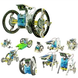 14-in-1 High-tech Educational Science Solar Robot DIY Intelligence Toy Children Building Learning