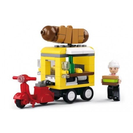 SLUBAN Τουβλάκια Town, Hot-Dog Car M38-B0565, 112τμχ
