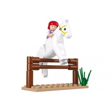 SLUBAN Τουβλάκια Girls Dream, Jumping Horse M38-B0517, 20τμχ