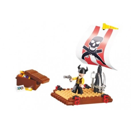 SLUBAN Τουβλάκια Pirate, Pirate Raft M38-B0277, 64τμχ