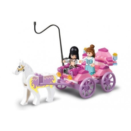 SLUBAN Τουβλάκια Girls Dream, Princess Carriage M38-B0239, 99τμχ