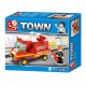 SLUBAN Τουβλάκια Town, Fire Truck M38-B0173, 74τμχ