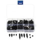 Suleve™ M3NH5 M3 Nylon Screw Black Hex Screw Nut Nylon PCB Standoff Assortment Kit 180pcs