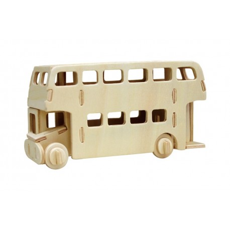 ROWOOD Ξύλινο 3D πάζλ London Bus JP238, 26τμχ