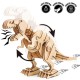 ROKR Ξύλινο 3D πάζλ δεινόσαυρος T-Rex RBT-D200, με κίνηση & ήχο, 102τμχ