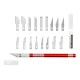 NEWACALOX 19PCS Precision Hobby Knife Stainless Steel Blades for Arts Crafts