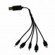 5 in 1 Multi USB Charger Charging Cable Cord For XS809S XS809