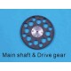 Main shaft drive gear set