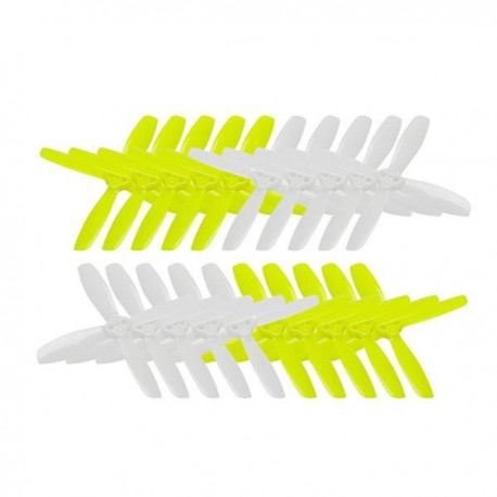 10 Pairs KINGKONG/LDARC 2535 63.5mm PC 4-blade Propeller CW CCW 1.5mm Mounting hole for RC Drone