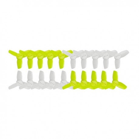 10 pairs KINGKONG/LDARC 1535 38mm PC 3-blade Propeller CW CCW 1.5mm Mounting hole for RC Drone