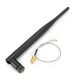 2.4GHz 6dBi 50ohm Wireless Wifi Omni Copper Dipole Antenna SMA To IPEX 195mm