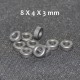 5pcs Ferrite Bead 8X4X3mm Toroide Core Coil Inductor Ring Cables Filter Ferrous
