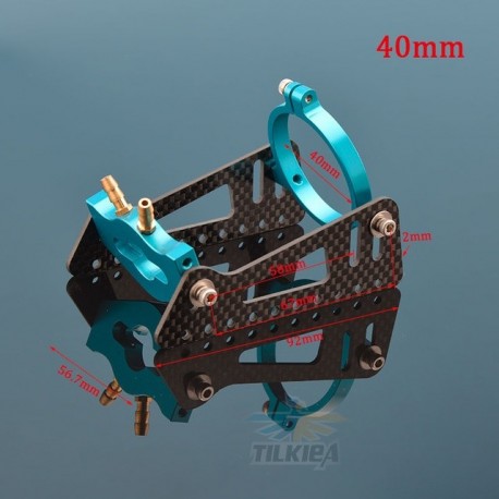 RC Boat 40 Series Water Cooling Motor Mount Holder Carbon Fiber Mounting Bracket for Brushless Motor