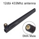 12 dbi 433Mhz Antenna 433 MHz antena GSM SMA Male Connector with Magnetic base for Ham Radio Signal Booster