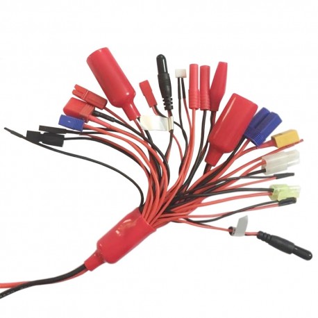 Multifunction Balance Charging Cable XT60 EC3 EC5 TRX T Plug JST JR FUTABA Anderson Plug Adapter