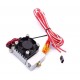3D Printer Hot End 2 In 1 Out Double Color Extruder Cyclops Single Head 12V/24V 0.4mm 1.75mm with Cooling Fan