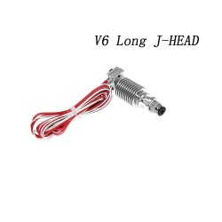 3D V6 remote extrusion head extruder with Thermistors Cartridge Heater 1.75mm J-HEAD hotend long