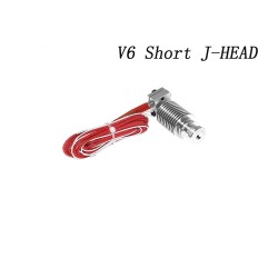 3D V6 remote extrusion head extruder with Thermistors Cartridge Heater 1.75mm J-HEAD hotend short