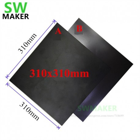 310x310mm Magnetic Adhesive Print Bed Tape Print Sticker Flex Plate PC Build Surface for Reprap Creality CR-10 CR10 3D printer