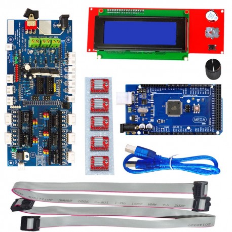 KEYES 3 D Printer kit with RAMPS 1.57 Control Board L C D 2004 Board Mega 2560 R3 A4988 Driver
